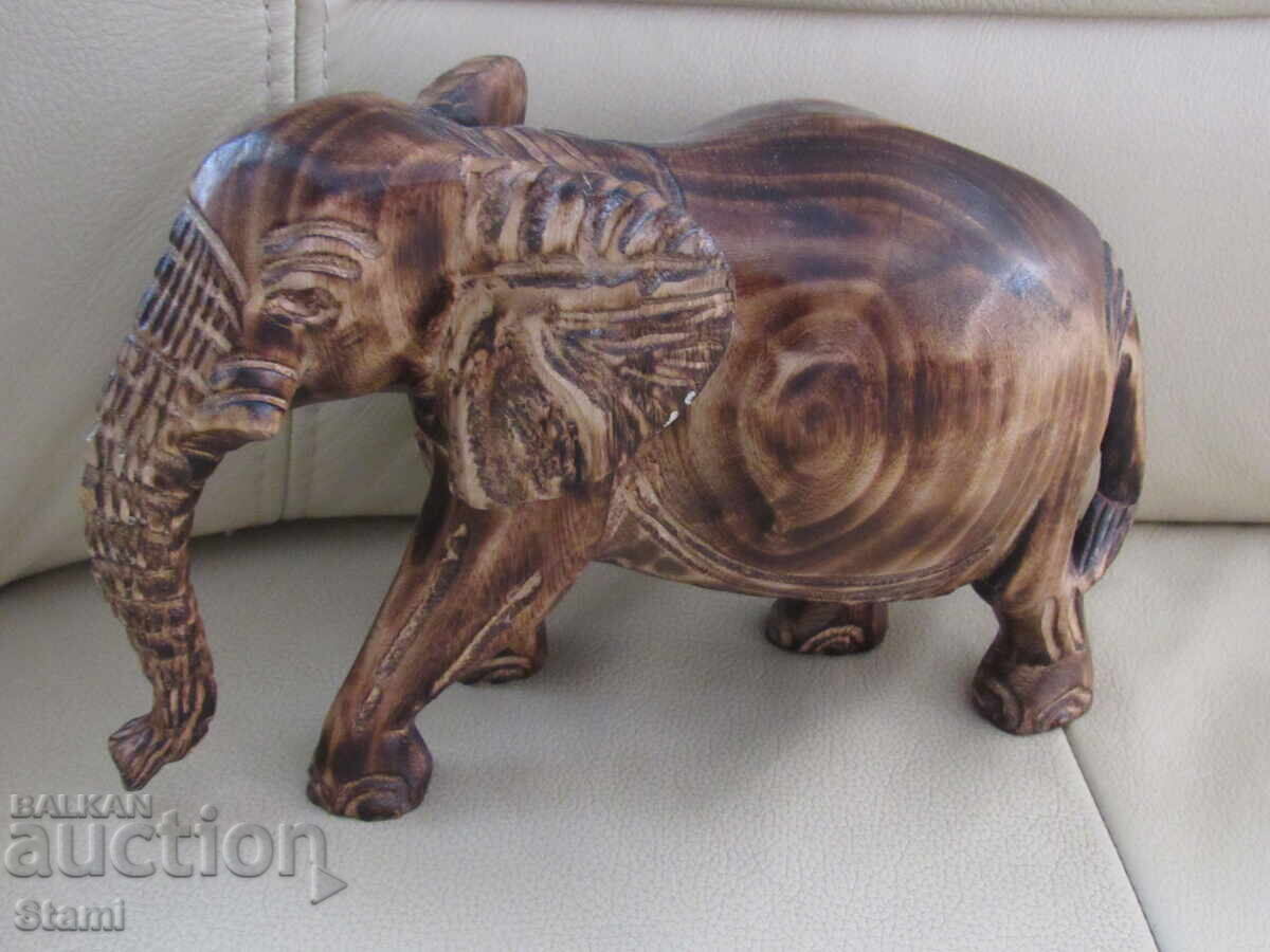 Elephant - wooden figure from mahogany, Ethiopia with price 111.00 BGN | € 56.75