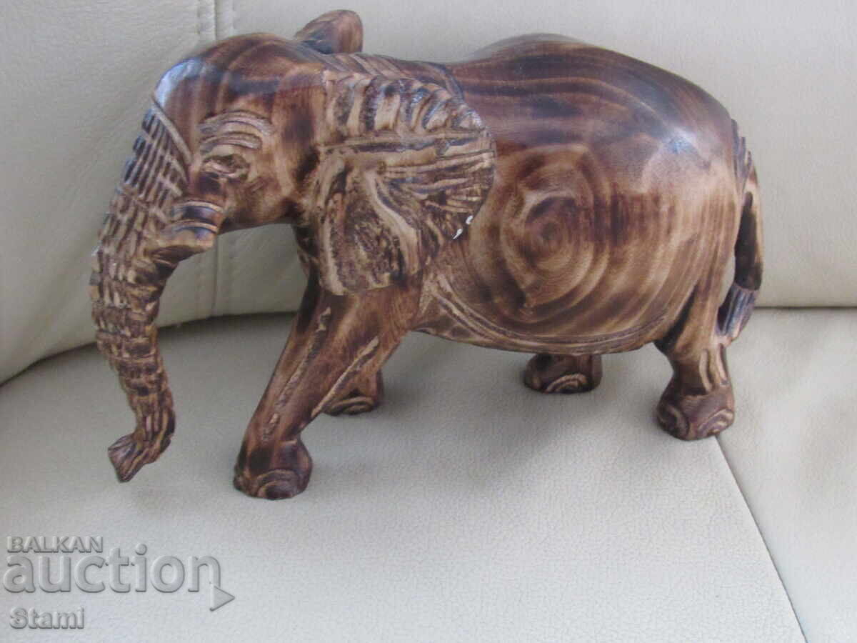 Delivery of Elephant - wooden figure from mahogany, Ethiopia