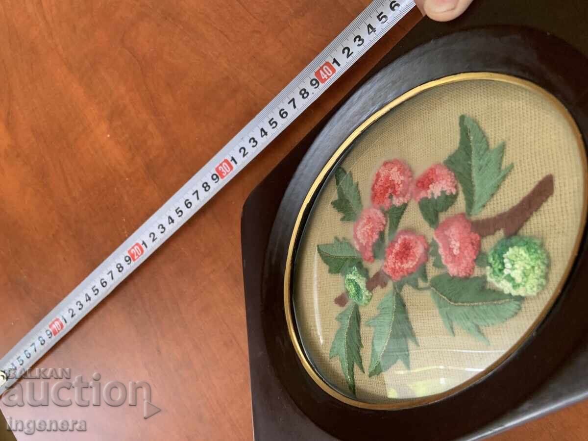 EARLY SOCIETY TAPESTRY SEWED PANEL WOODEN FRAME GLASS - 6