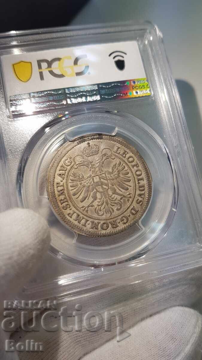 AU53 Beautiful Rare Silver Coin 12 Kreuzer Nuremberg 1704 - 6 AU53 Beautiful Rare Silver Coin 12 Kreuzer Nuremberg 1704 - 6