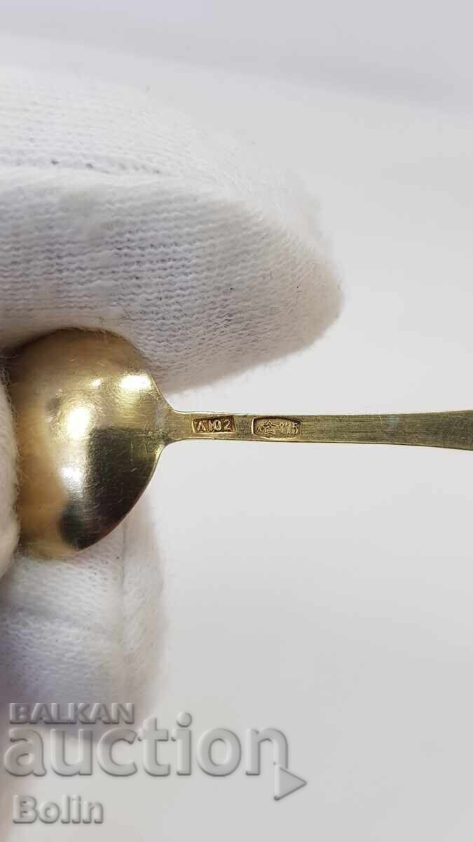 Σπάνια ρωσική τσαρική ασημένια αλατιέρα, χαβιαριέρα 84 πρ. ΙΣ - 6