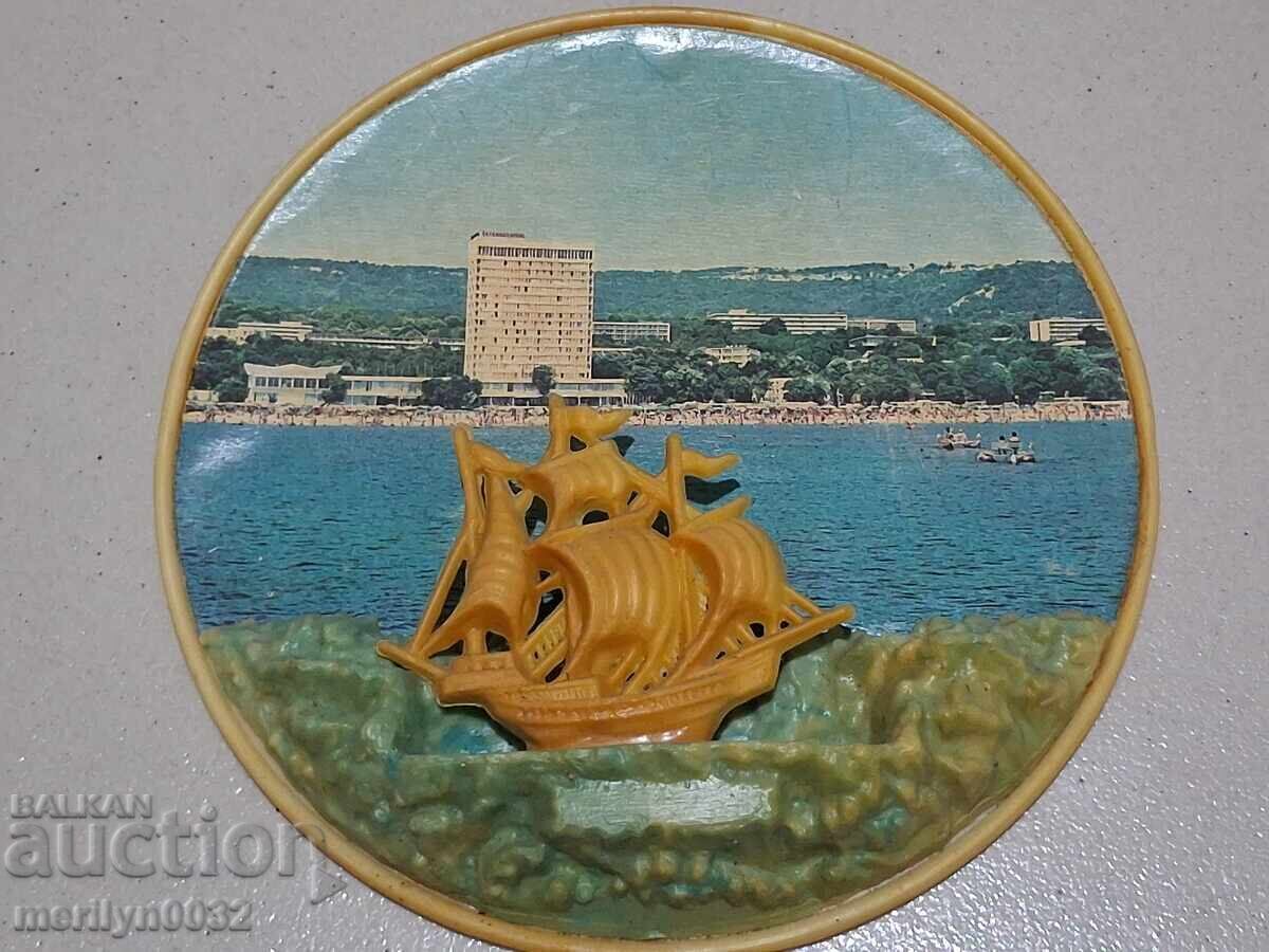 Διακοσμητική έγχρωμη φωτογραφία Σάνι Μπιτς πόστερ ώριμου σοσιαλισμού