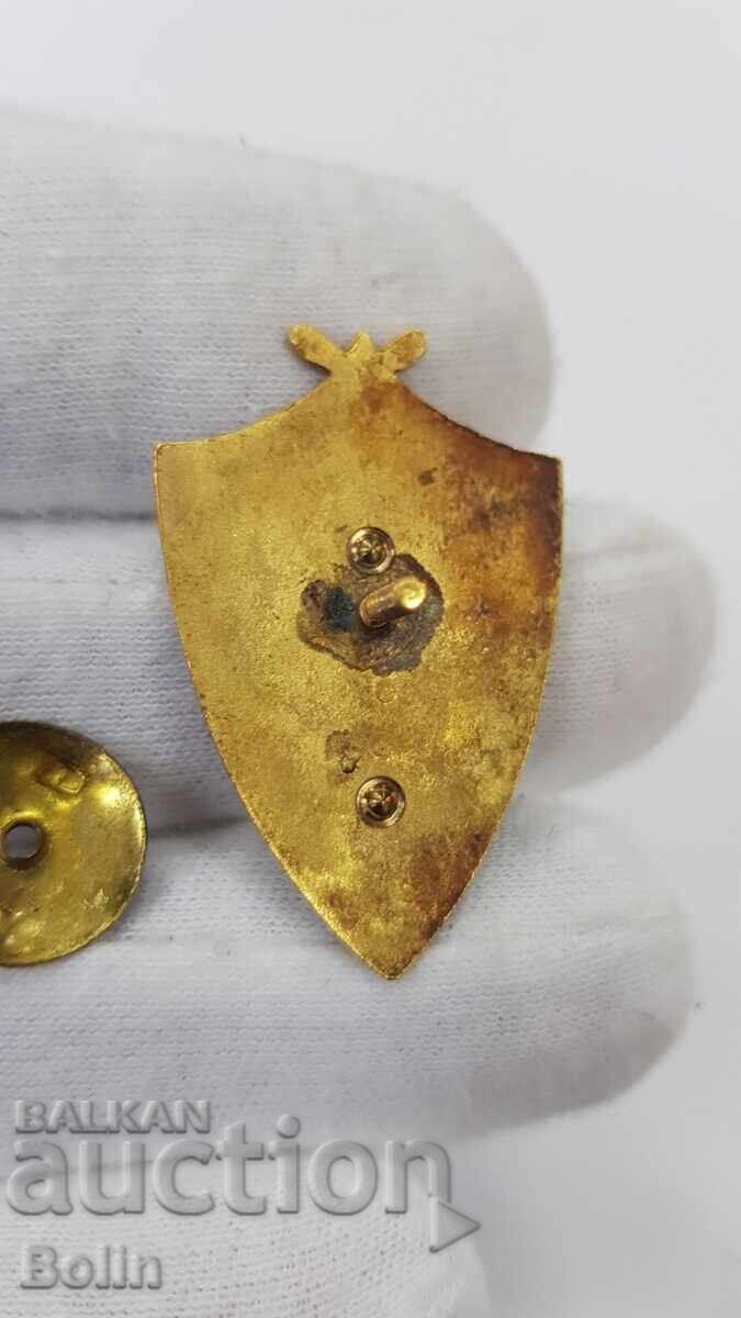 Колекционен царски знак Български Юнак 1898 г. на винт - 5 Колекционен царски знак Български Юнак 1898 г. на винт - 5