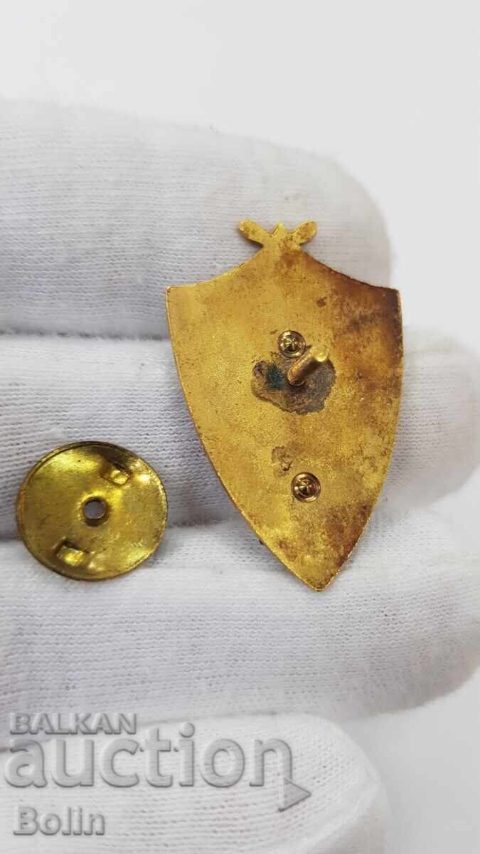 Колекционен царски знак Български Юнак 1898 г. на винт - 6 Колекционен царски знак Български Юнак 1898 г. на винт - 6