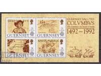 Clean block Europe SEP 1992 from Guernsey