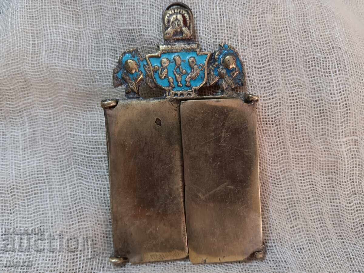 Antique Russian Imperial Icon-Triptych from the 19th Century - 6