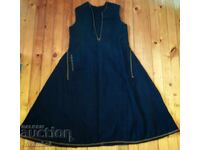 Αυθεντικό μάλλινο μαύρο σουκμάν με σίρμα