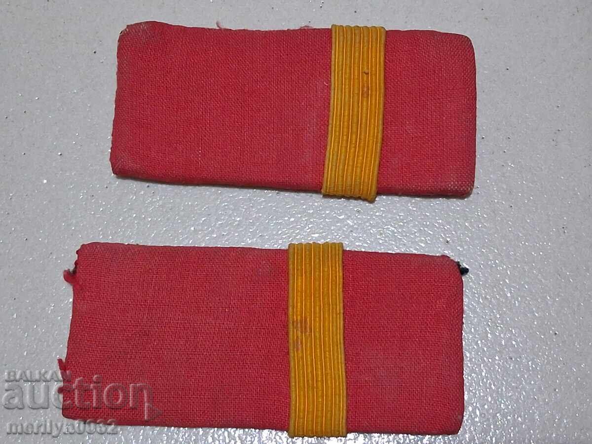 Shoulder boards from a brigade uniform, 2 pieces, separate company commander