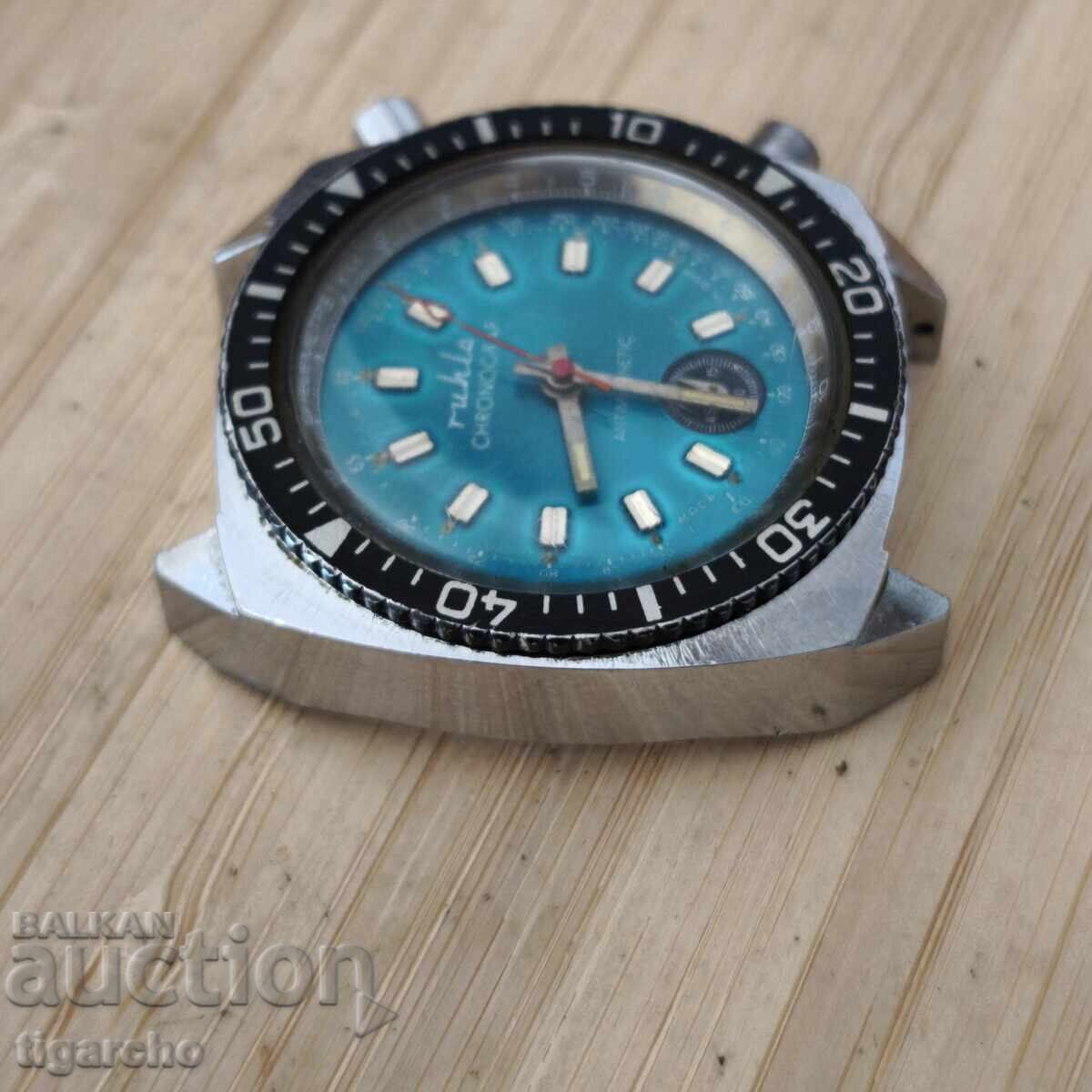 Ruhla chronograph watch - 5