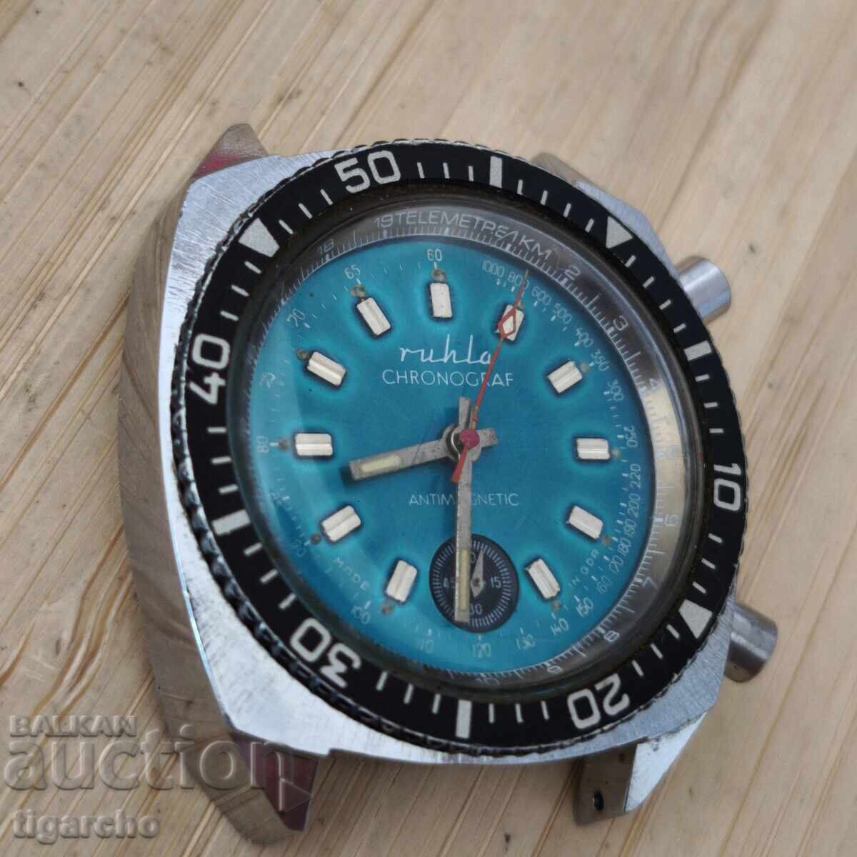 Ruhla chronograph watch - 6