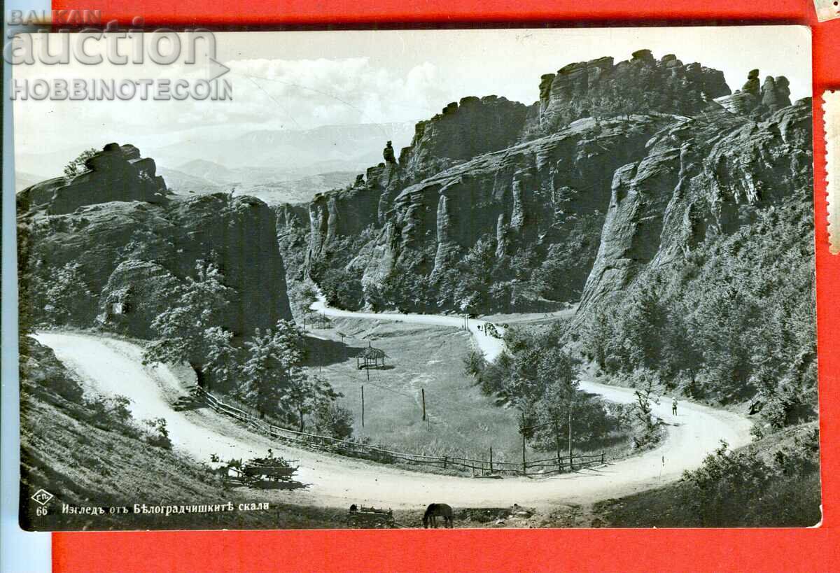 CARTE POȘTALĂ NEFOLOSITĂ BELOGRADCHIK SKALI - înainte de 1935