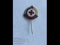 Rare Red Cross Youth Excellent Student Badge Bronze Enamel