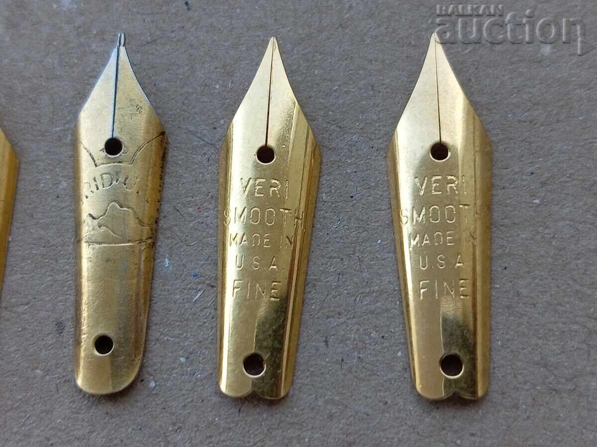 Antique yellow nib pens for fountain pens, nibs made in USA, LOT with price 41.00 BGN | € 20.96 Antique yellow nib pens for fountain pens, nibs made in USA, LOT with price 41.00 BGN | € 20.96