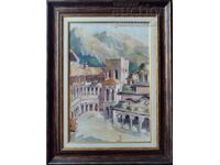 Painting "Rila Monastery", 1971, art. P. Petrov