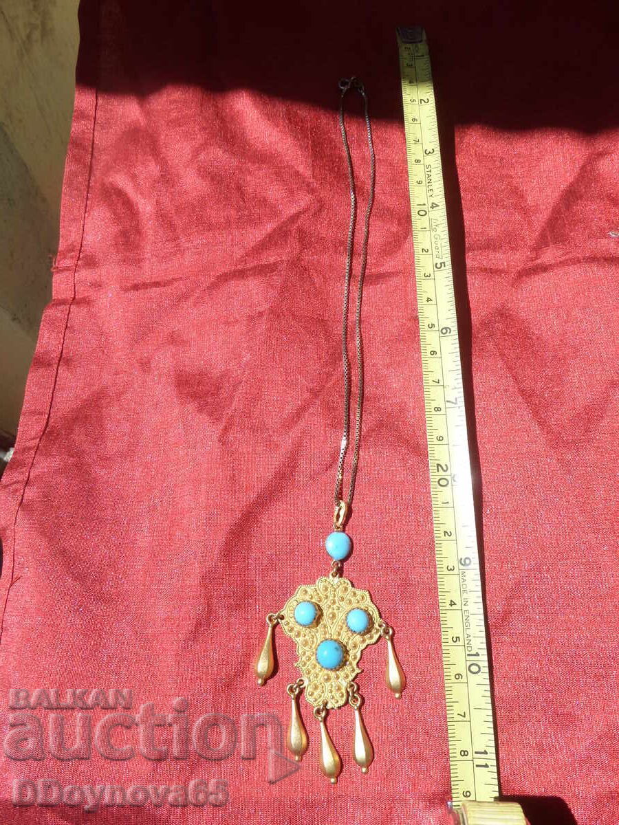 Star jewelry gold plated, silver chain - 5