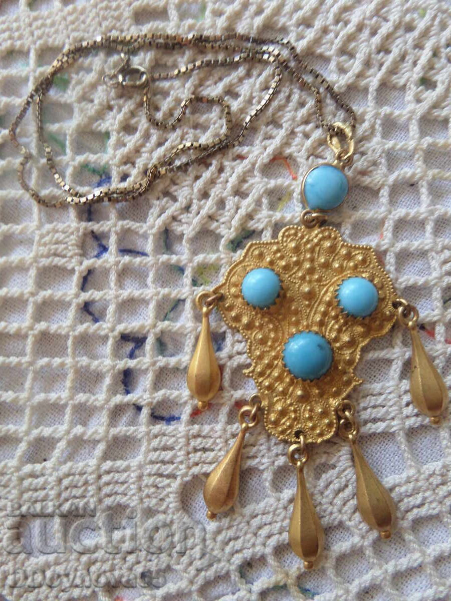 Star jewelry gold plated, silver chain