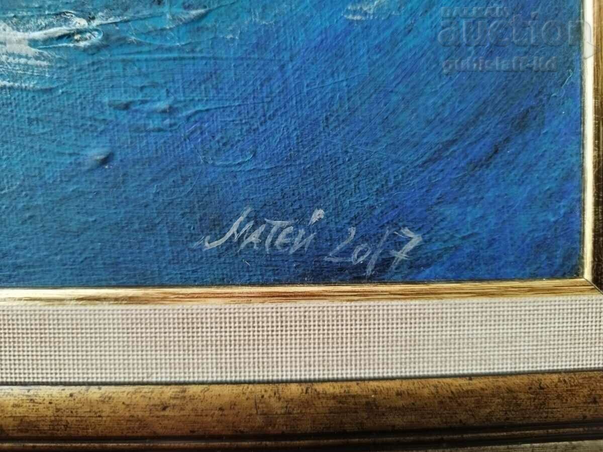 Licitație Tabloul „Malul mării”, 2017, art. Matei Mateev Licitație Tabloul „Malul mării”, 2017, art. Matei Mateev