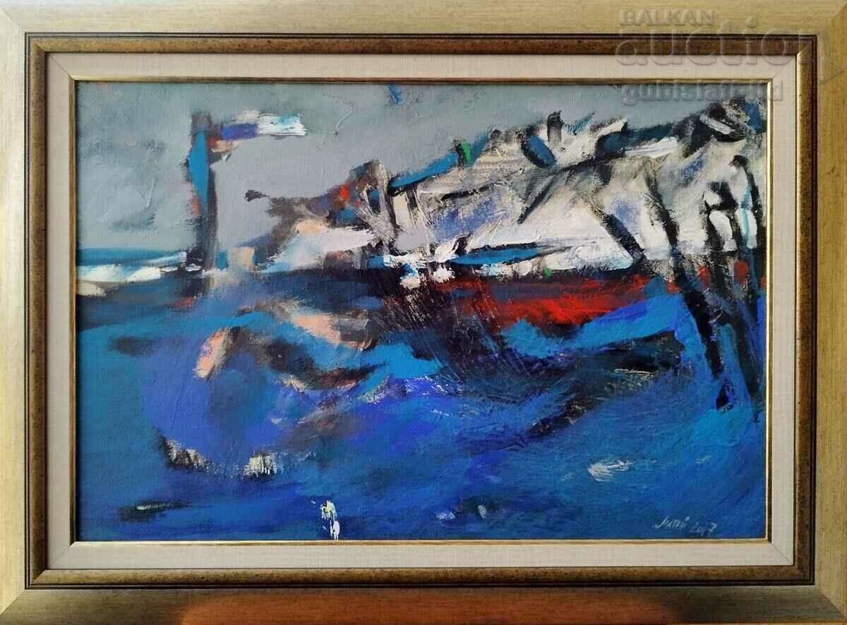 Tabloul „Malul mării”, 2017, art. Matei Mateev Tabloul „Malul mării”, 2017, art. Matei Mateev