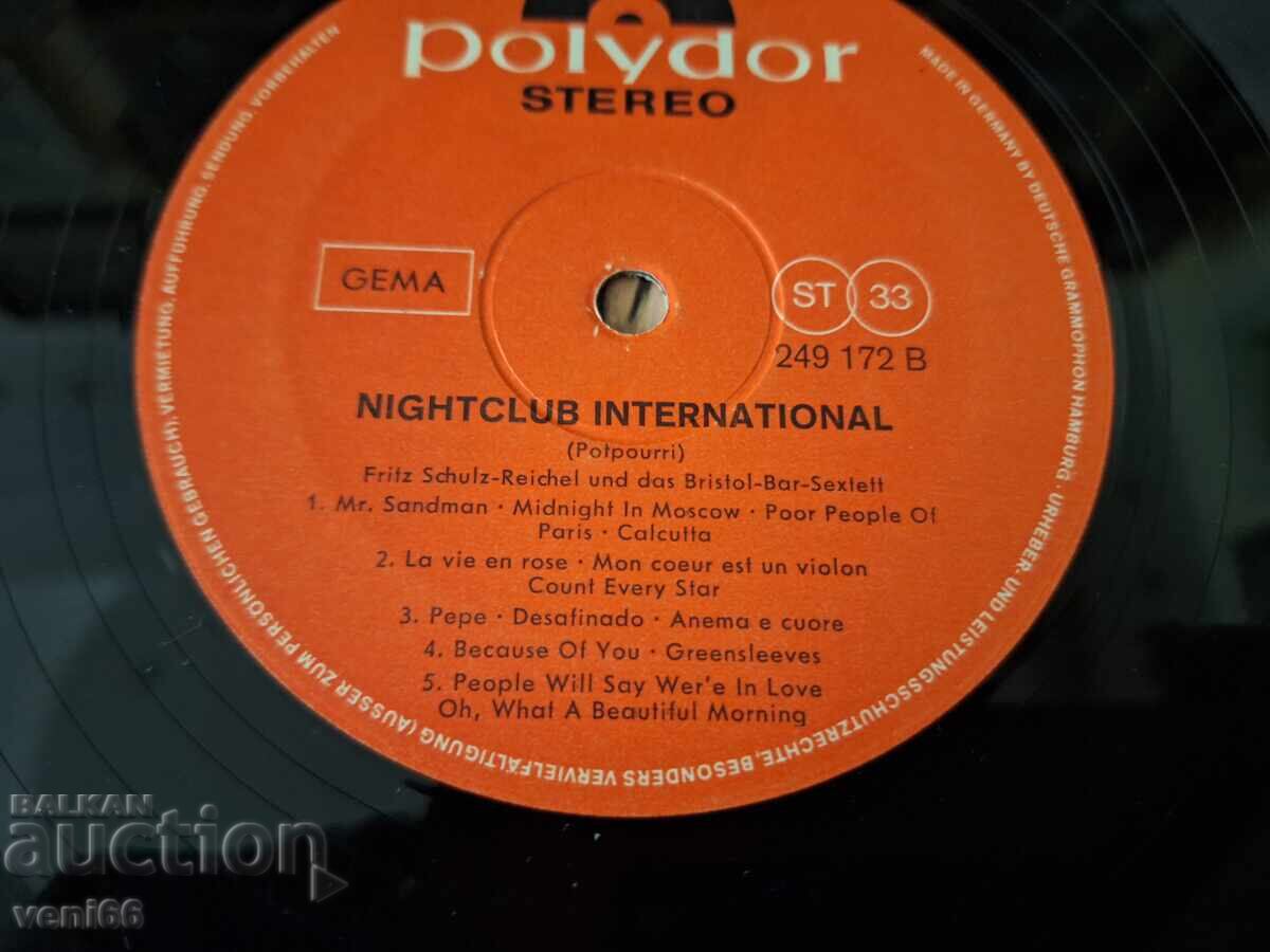 Licitație Disc de vinil - Nightclub internationale