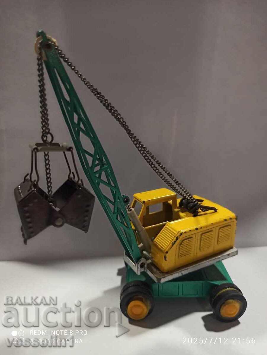 Auction  Old toy crane gama rare toy car gama