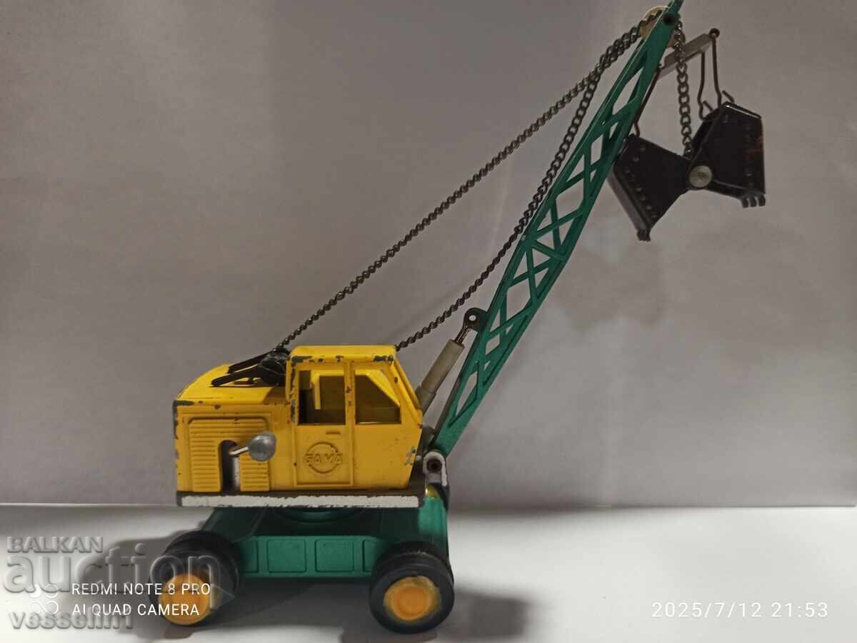 Old toy crane gama rare toy car gama