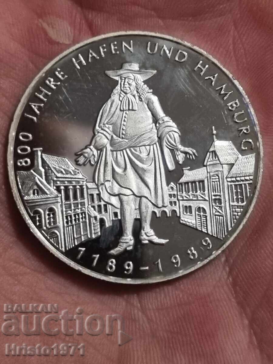 Medal 800 Years City of Hamburg 1989 Medal 800 Years City of Hamburg 1989