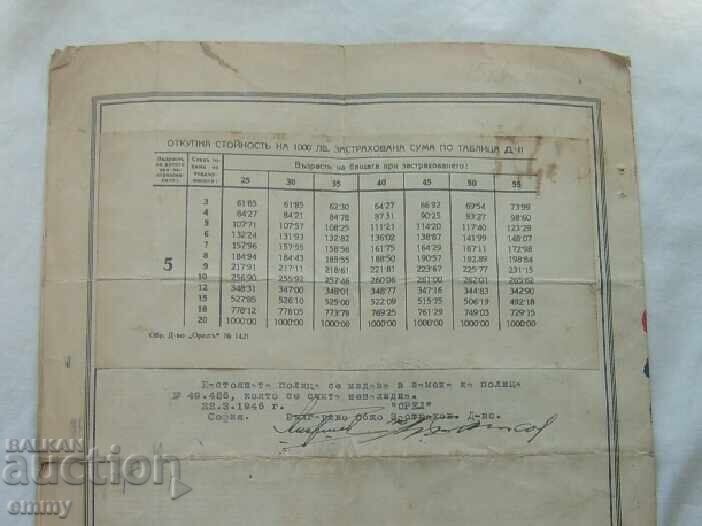 Societate de asigurări "Orel", poliță din 1946 - pentru copii - 7
