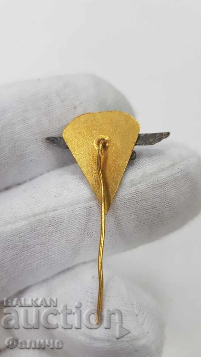 Rare Communist Badge, Parachute Pin, Paratrooper with price 45.00 BGN | € 23.01