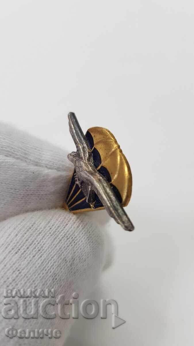 Rare Communist Badge, Parachute Pin, Paratrooper - 5