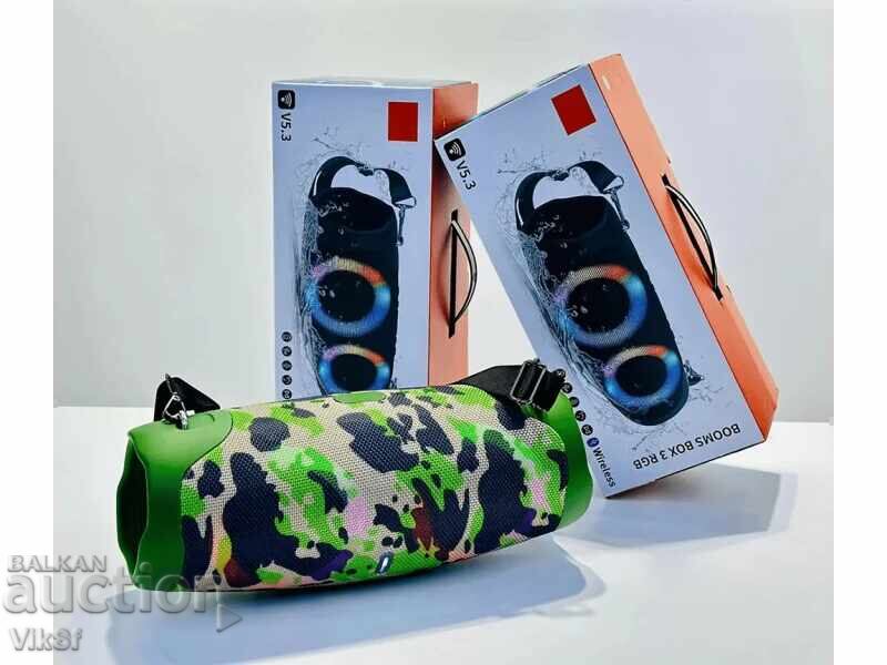 Μεγάλη φορητή ισχυρή στήλη bluetooth Booms Box 3 RGB - 6