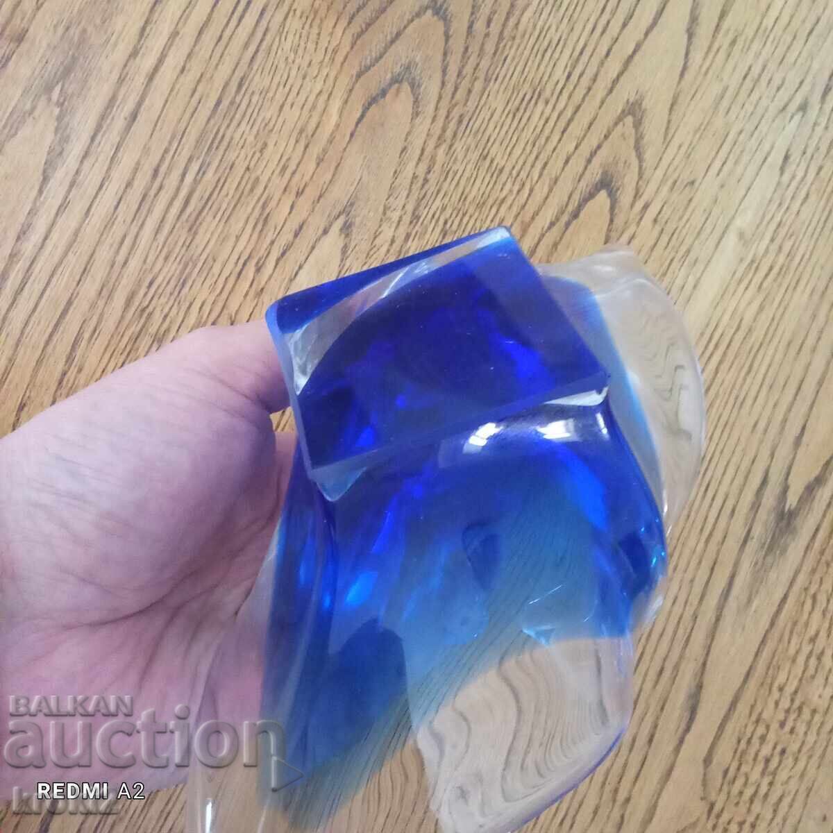 Auction German glass candy dish, solid glass Auction German glass candy dish, solid glass