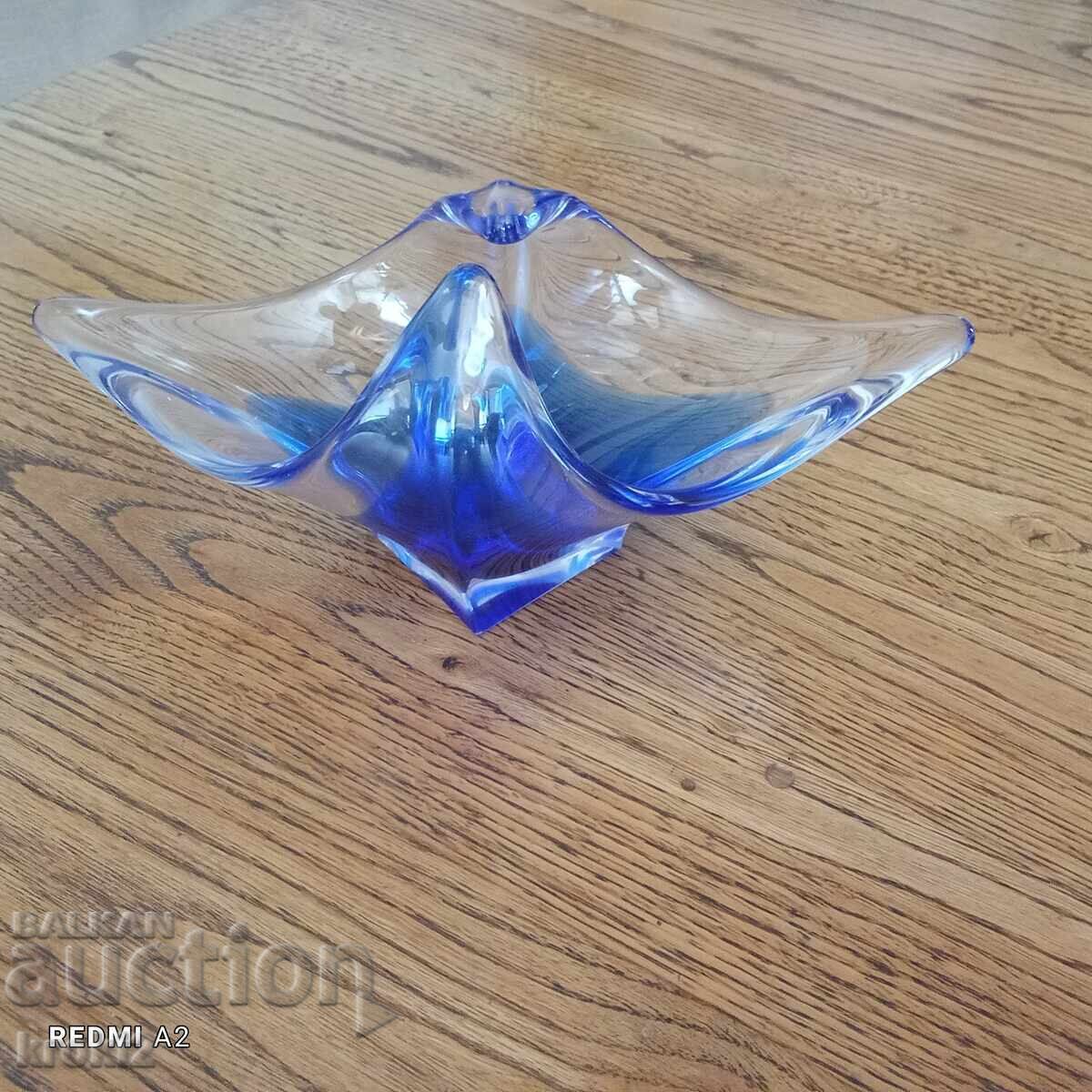 German glass candy dish, solid glass - 6 German glass candy dish, solid glass - 6