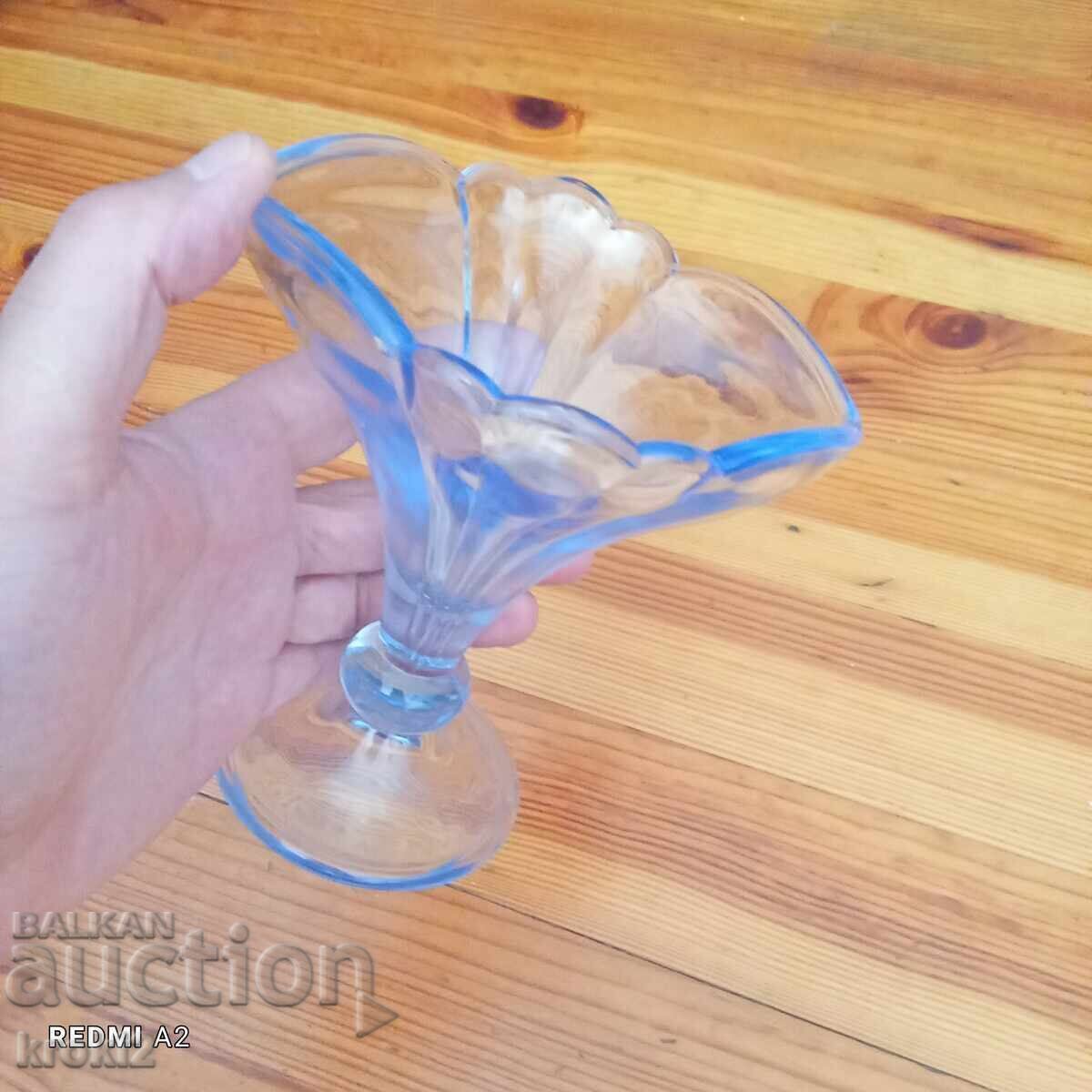 German Uranium Glass Bowl