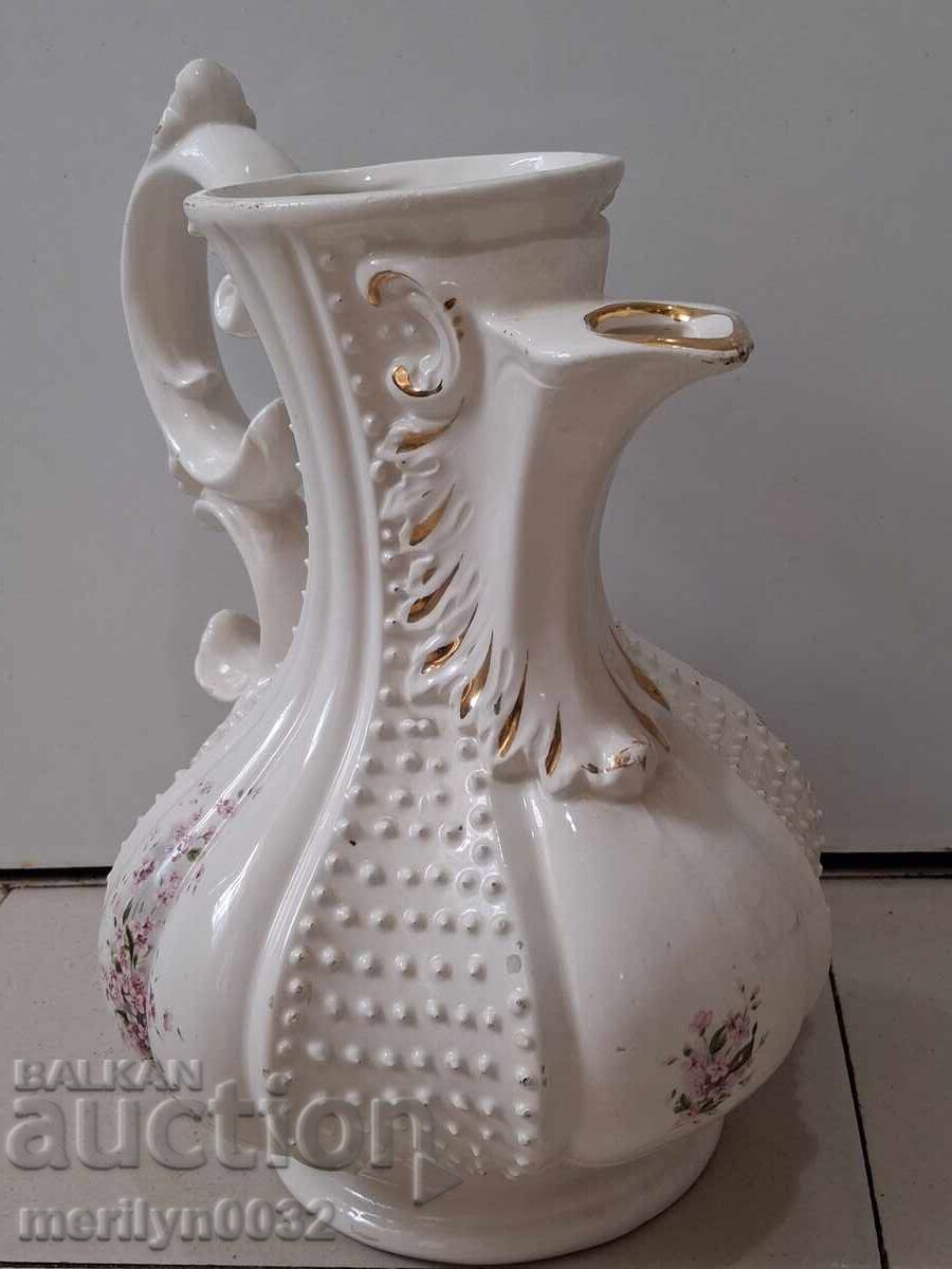Auction  Old Italian Porcelain Pitcher Art Deco