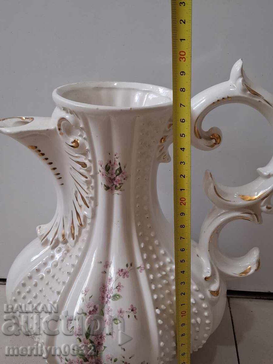 Delivery of Old Italian Porcelain Pitcher Art Deco