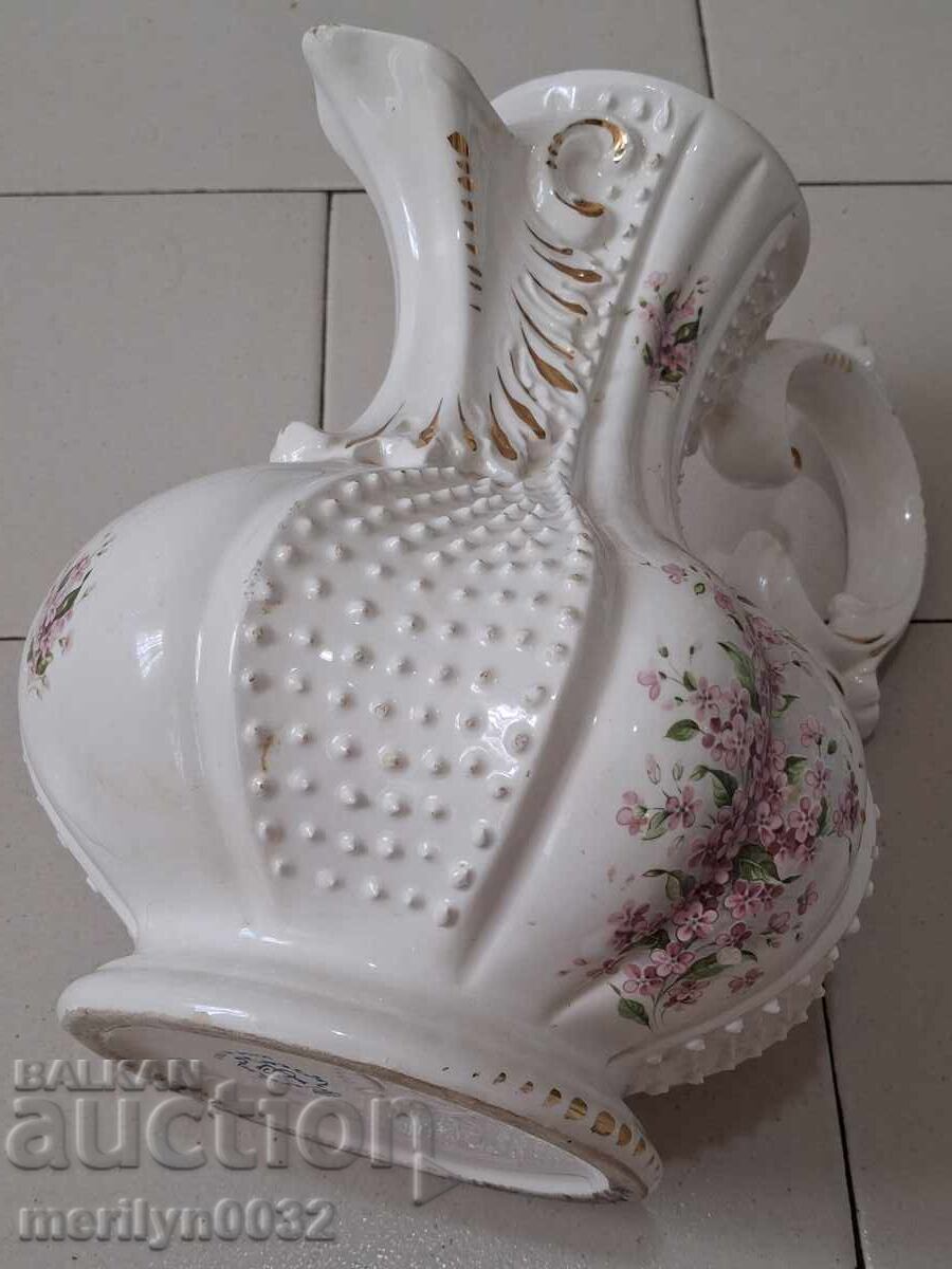 Old Italian Porcelain Pitcher Art Deco - 6