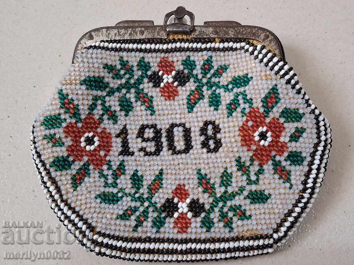 Πορτοφόλι νομισμάτων μανίστας πορτοφόλι αρχές 20ου αιώνα ΜΟΝΑΔΙΚΟ RRRR