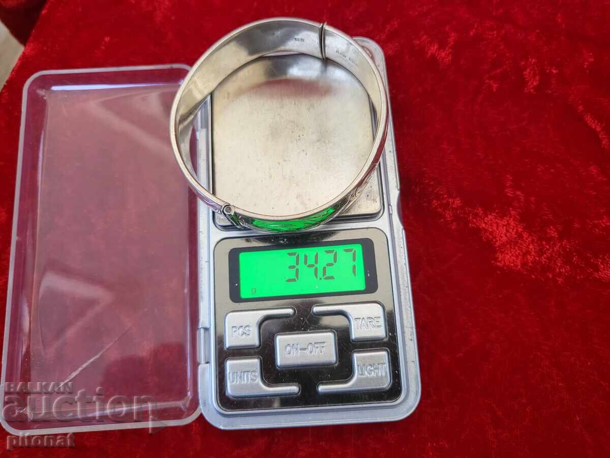 Αντίκα ασημένιο βραχιόλι μασίφ - 6 Αντίκα ασημένιο βραχιόλι μασίφ - 6