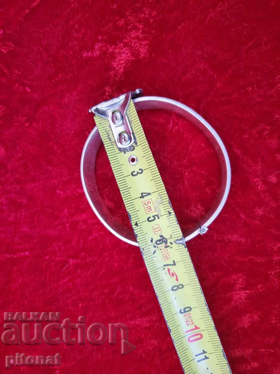 Αντίκα ασημένιο βραχιόλι μασίφ - 7 Αντίκα ασημένιο βραχιόλι μασίφ - 7