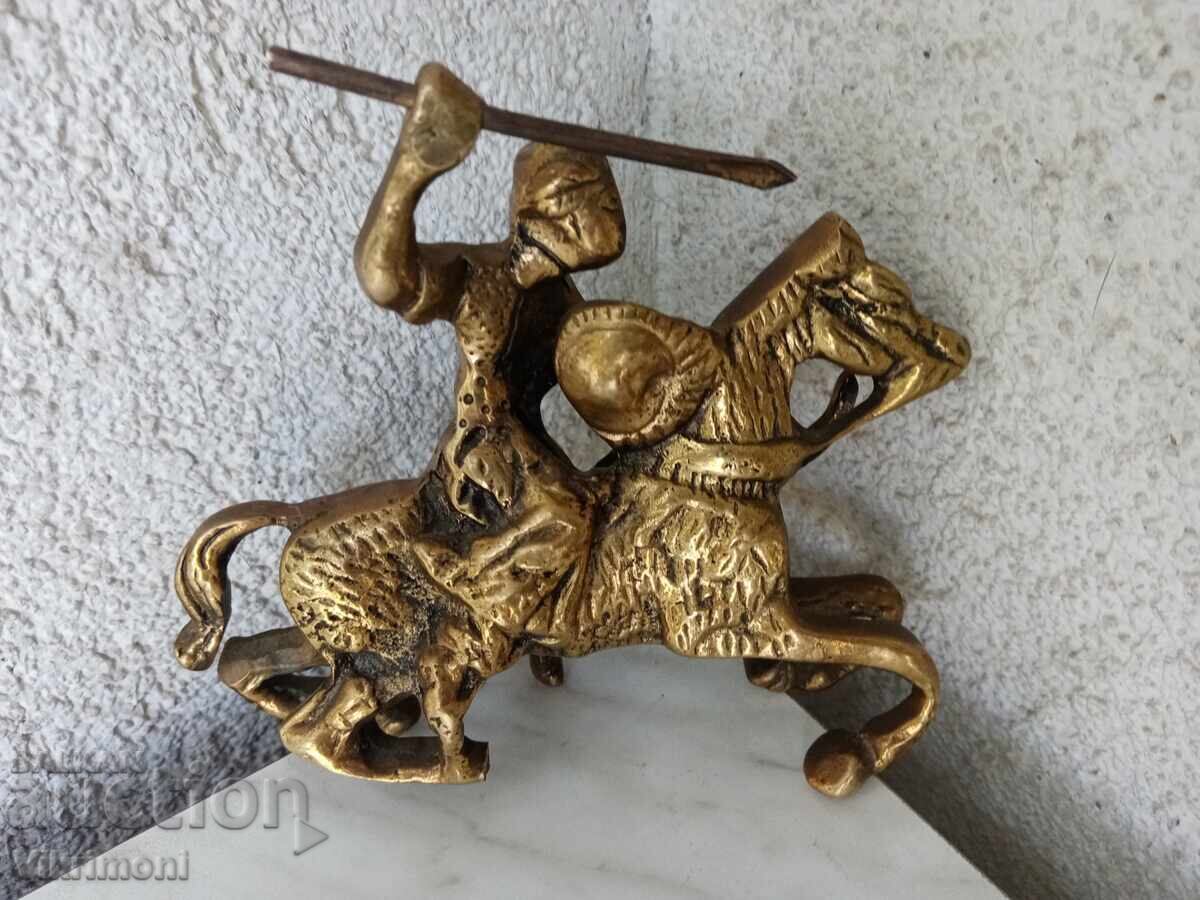 Χάλκινο άγαλμα, καβαλάρης, στρατιώτης, ασκέρ, χαλκός, αναβάτης με τιμή 80.00 BGN | € 40.90