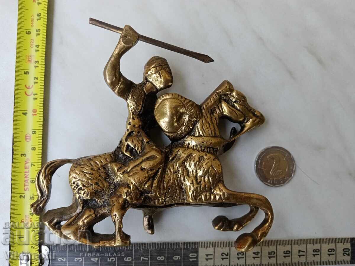 Χάλκινο άγαλμα, καβαλάρης, στρατιώτης, ασκέρ, χαλκός, αναβάτης - 5