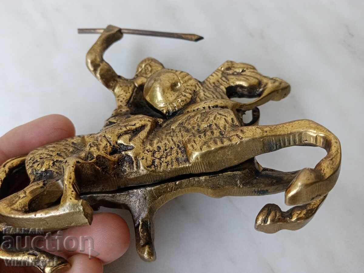 Χάλκινο άγαλμα, καβαλάρης, στρατιώτης, ασκέρ, χαλκός, αναβάτης - 6