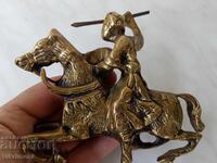 Bronze figure, rider, soldier, asker, bronze, rider