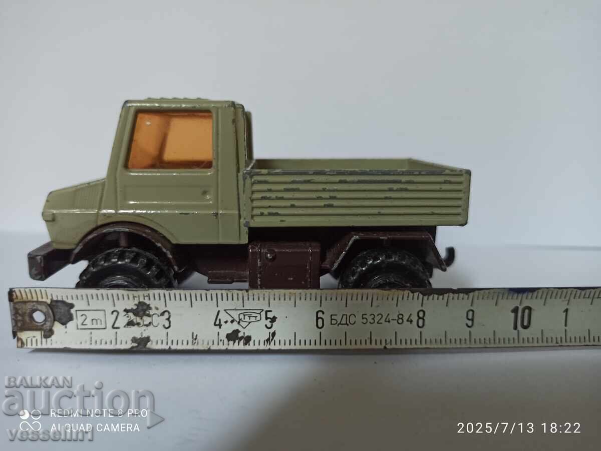 Auction  Old toy truck Mercedes Unimog Matchbox 1973