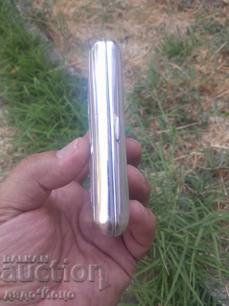 Delivery of Old Soviet Aluminum Russian Soviet Cigarette Case Leningrad