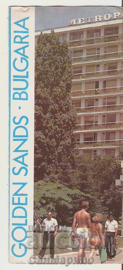 Диплянка рекламна Варна Златни пясъци Хотел "Метропол" с цена 1.00 лв. | € 0.51