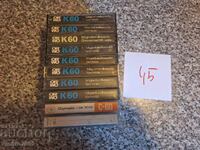 Audio cassettes 10pcs 45