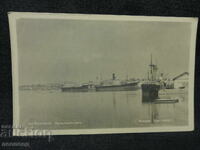 Old Retro Postcard PC Burgas Port