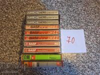 Audio cassettes 10pcs 70
