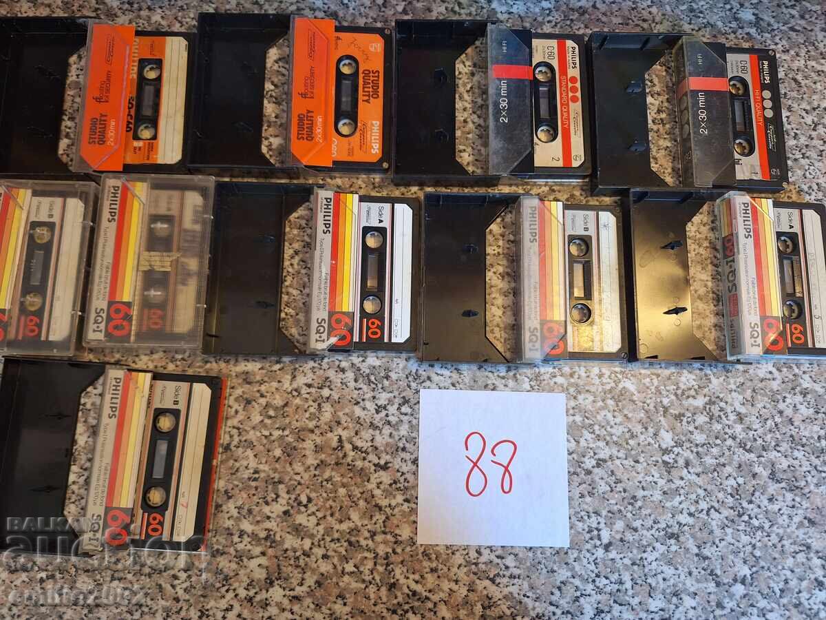 Audio cassettes 10pcs 88 with price 9.00 BGN | € 4.60 Audio cassettes 10pcs 88 with price 9.00 BGN | € 4.60